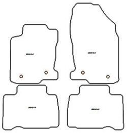 Tappetini per Lexus NX 2014-06.2021 MTM Top