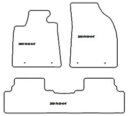 Tappetini per auto Lexus RX 2009-2012