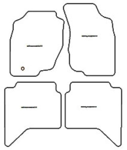 Tappetini per Toyota Hilux KUN26 4 porte 2006-2011 MTM Top