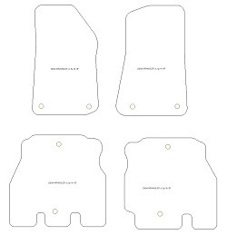 Tappetini per Jeep Wrangler (JL) 5 porte (anche 4xe Plug in Hybrid) 2018- MTM Top