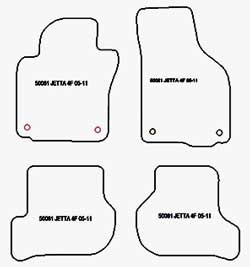 Tappetini auto per Volkswagen Jetta 2005-2011