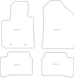 Tappetini per auto Hyundai i10 2020-