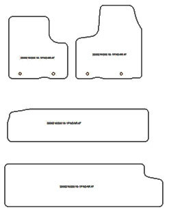 Tappetini per auto Nissan NV300 bus 2016-