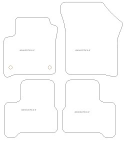 Tappetini auto per Seat Mii Electric 2020-