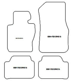 Tappetini per BMW Serie 1 (F20/F21) X-Drive 2011-2019 MTM Top