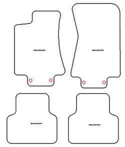 Tappetini per auto Jaguar XJ 2003-2007