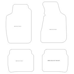 Tappetini per auto Toyota Celica ST 185 1991-1994