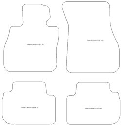 Tappetini per BMW Serie 2 (F44) Grand Coupe 03.2020-2025 MTM Top