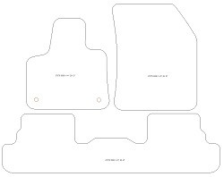 Tappetini per Peugeot 3008 II Hybrid / Hybrid (4) 09.2019-11.2023 MTM Top