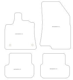 Tappetini per auto Dacia Sandero III / Sandero Stepway 2021-