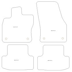 Tappetini auto per Cupra Ateca 2018-