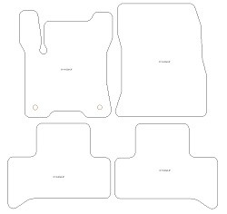 Tappetini per auto Mercedes EQA 2021-