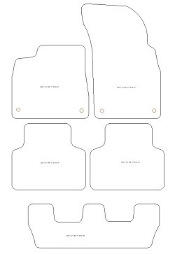 Tappetini per Audi Q7 (4M) 7 posti 10.2019- MTM Top