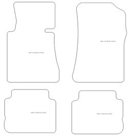 Tappetini per auto Mercedes Classe S (w126) 1979-1991