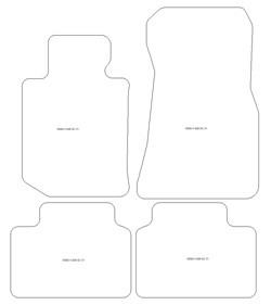 Tappetini per BMW Serie 4 (G26) Gran Coupe 11.2021- MTM Top