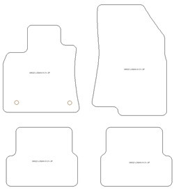 Tappetini auto per Dacia Logan III 2021- top