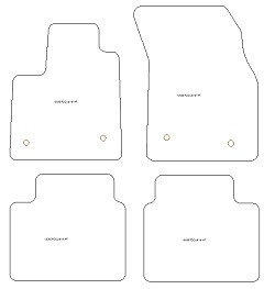Tappetini auto per Ford Focus IV Berlina 2018- top