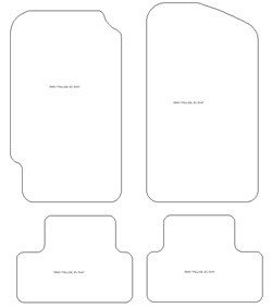 Tappetini auto per Honda Prelude 1983-1987 top