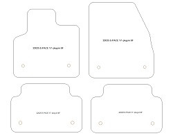 Tappetini per Jaguar E-Pace Mild Hybrid / Plug-in Hybrid 2021- MTM Top