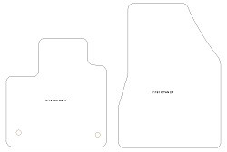 Tappetini per Mercedes Citan (W420) van 10.2021- MTM Top