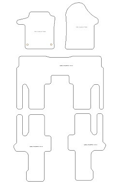 Tappetini per Mercedes V-Class (W447) / EQV 300 (electric) bus 10.2014- MTM Top