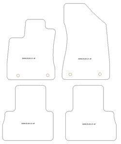 Tappetini auto per MG ZS (EV) Electric 12.2021- top