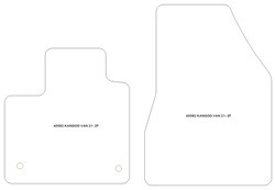 Tappetini per Renault Kangoo III van 06.2021- MTM Top