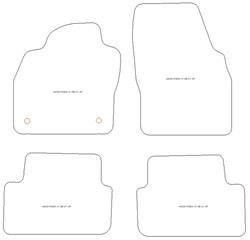 Tappetini per Skoda Fabia IV Hatchback 11.2021- MTM Top