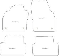 Tappetini per Audi A5 (F57) Cabrio 05.2017-02.2020 MTM Top