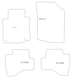 Tappetini per Citroen C5 X (anche Plug-in Hybrid) 05.2022- MTM Top
