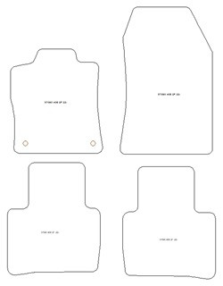 Tappetini per Peugeot 408 (anche Plug-in Hybrid) 10.2022- MTM Top
