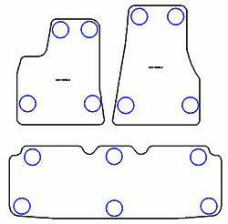 Tappetini per Tesla Model S 01.2021- MTM Top