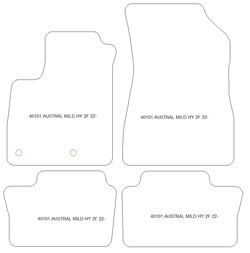 Tappetini per Renault Austral Mild Hybrid 2022- MTM Top