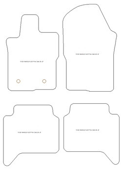 Tappetini per Ford Ranger Raptor 2022- MTM Top