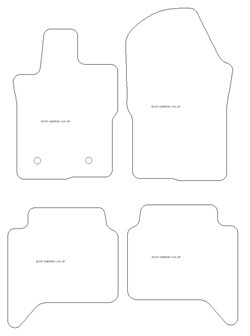 Tappetini per Volkswagen Amarok II Double Cab 2023- MTM Top