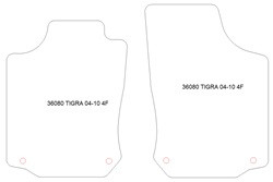 Tappetini per Opel Tigra 2004-2010 MTM Top