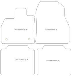 Tappetini auto per Subaru Solterra 2022-