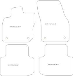 Tappetini auto per Volkswagen Tiguan III (anche Mild-Hybrid) 2024-
