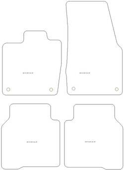Tappetini auto per Volkswagen ID.7 Tourer 09.2023-