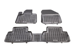 Tappetini per Hyundai Santa Fe IV (TM) 7 posti 2018- MTM 3D gomma