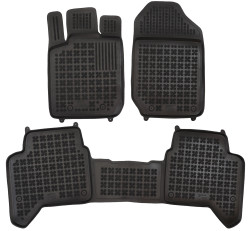 Tappetini per Ford Ranger Doppia cabina 2012-10.2022 MTM 3D gomma