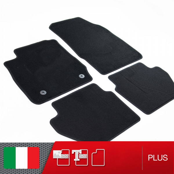 Tappetini per Ford Fiesta VI 2011- velluto su misura