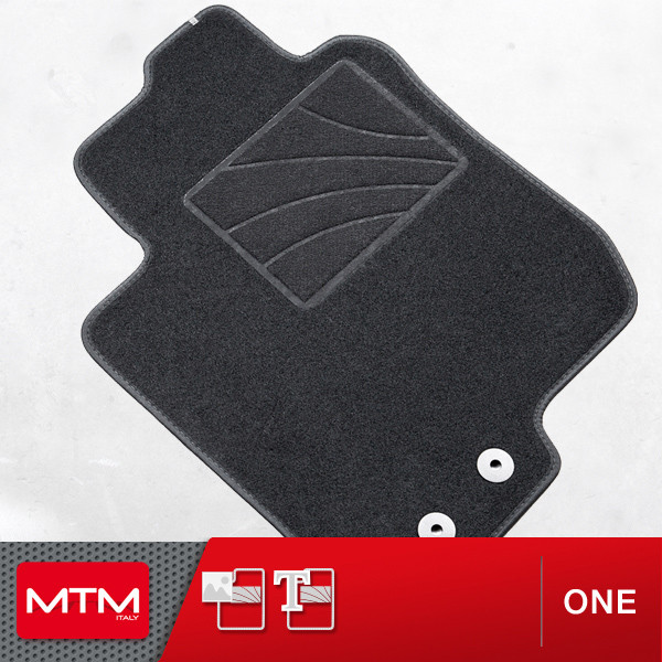 Tappetino Auto Solo Guidatore Per Toyota Yaris 3 Hybrid 2012-2020 | Moquette Nera Con Ricamo | Made In Italy