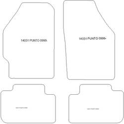 Kit Tappetini Auto Anteriori Per Fiat Punto 188 (1999-2010) - Somer Car, 2 Pezzi In Moquette Morbida, Anti-scivolo, Battitacco, Made In Italy